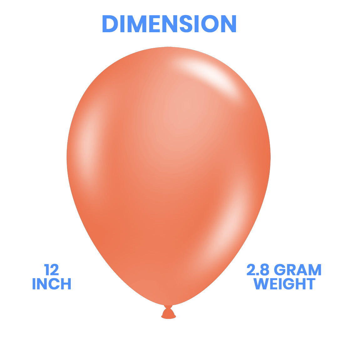 Peach Latex Balloons – Pack of 100 for Birthday, Wedding & Event Decor - Ardor UAE