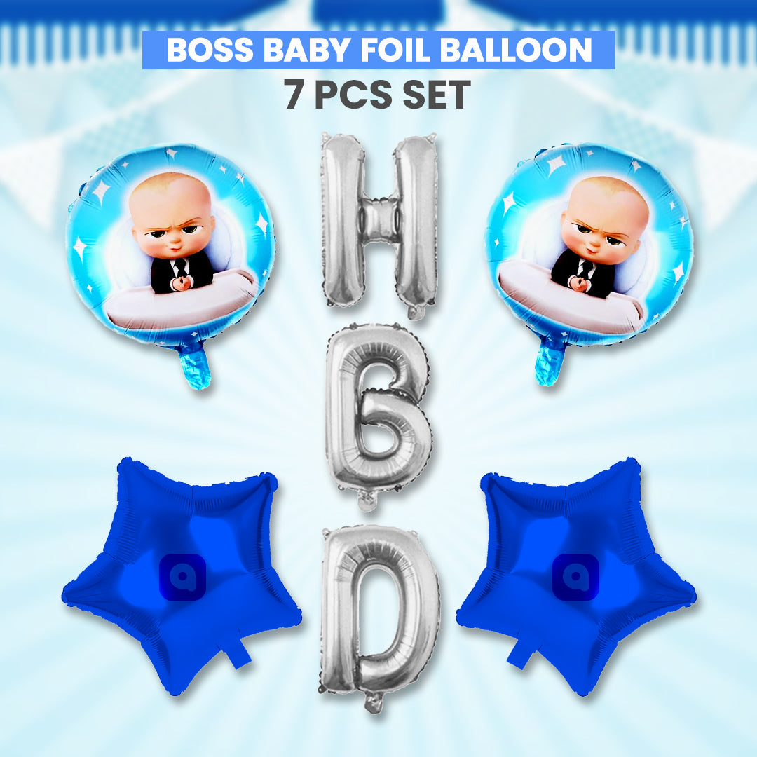 Baby Boss Foil Balloons - 5 pcs Set