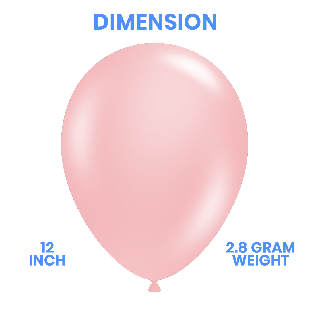 Baby Pink Latex Balloons – Pack of 100 for Birthday, Wedding & Event Decor - Ardor UAE
