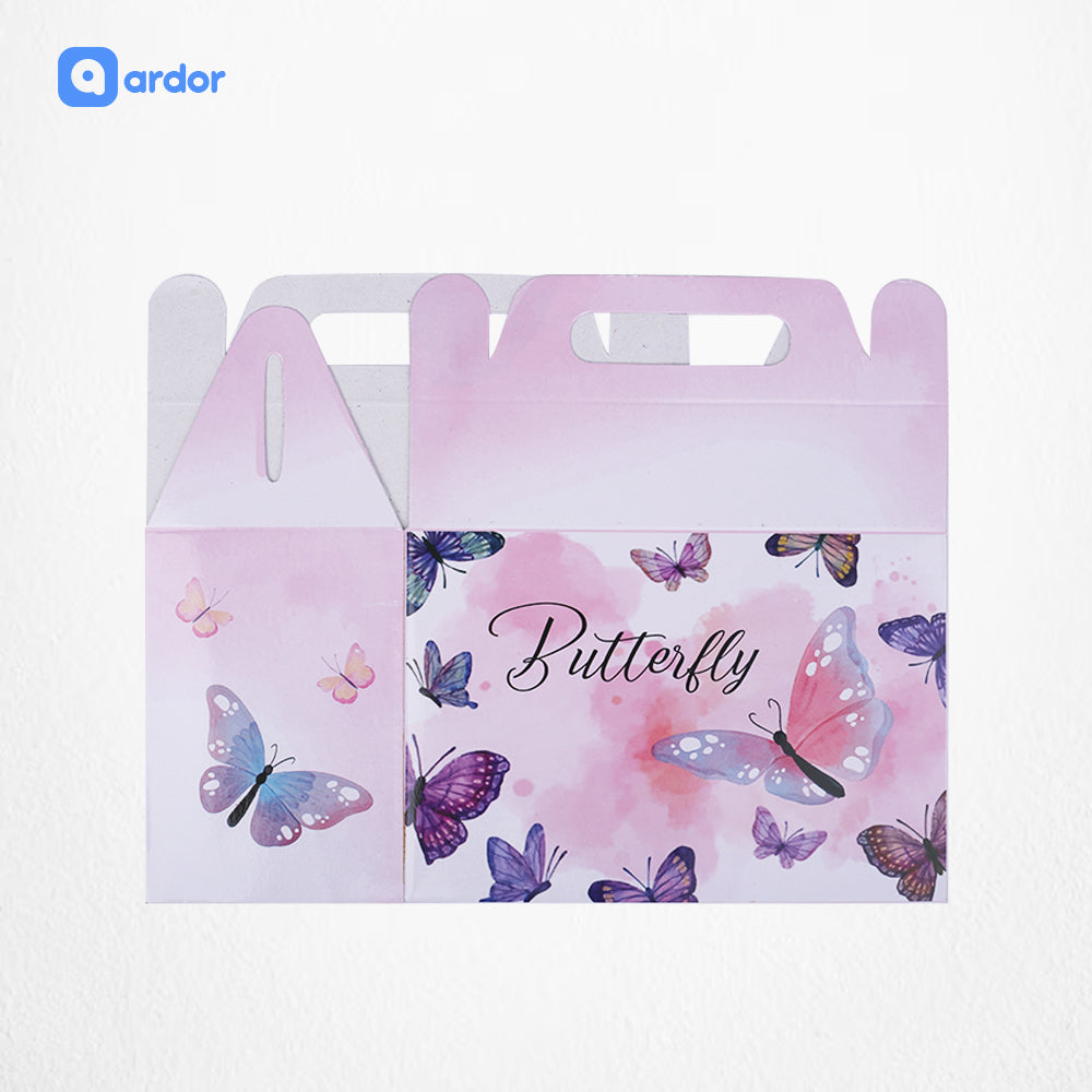 Pack of 10 Butterfly Theme Goodie Boxes