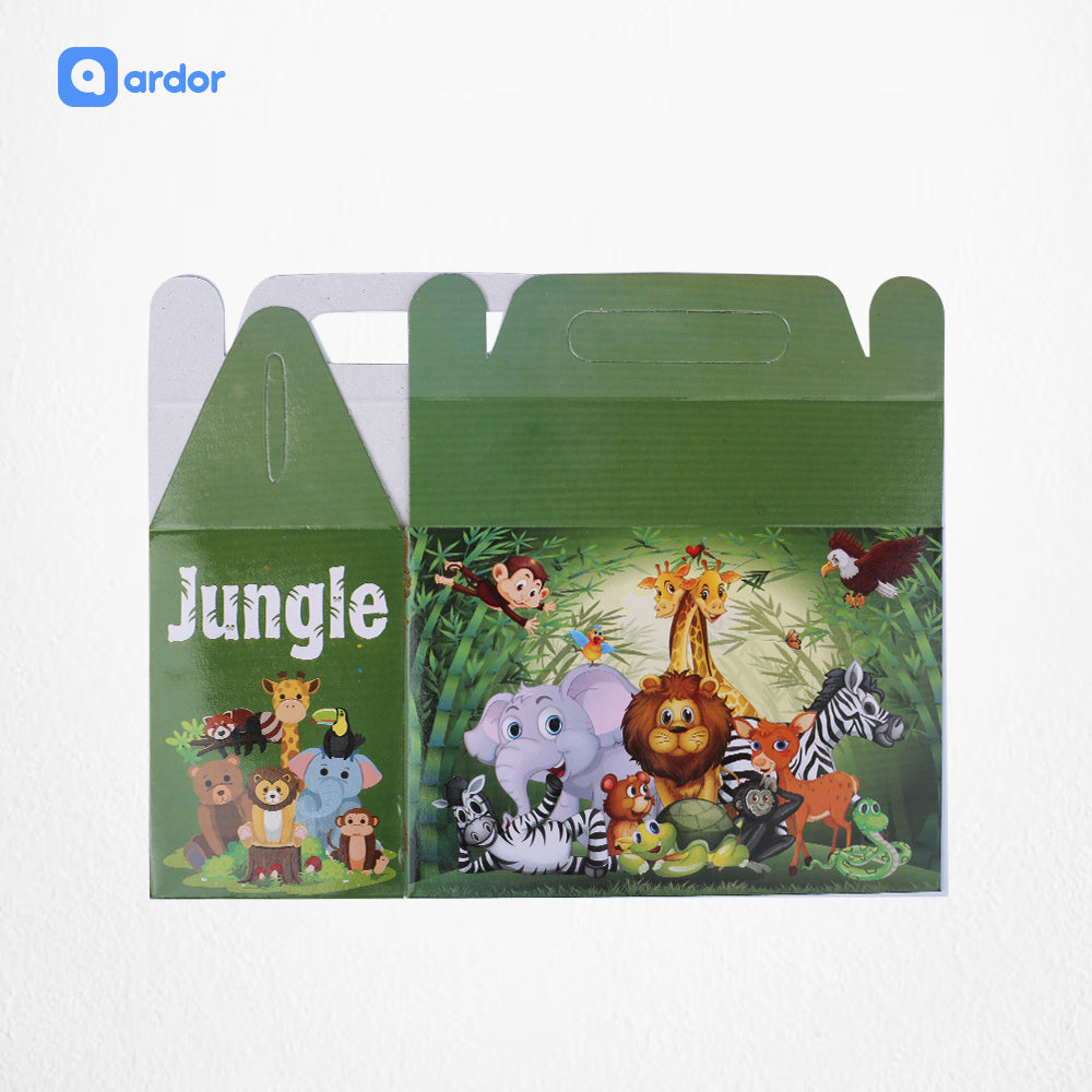 Pack of 10 Jungle Theme Goodie Boxes