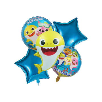 5 Pcs Baby Shark Foil Balloon Set - Ardor UAE