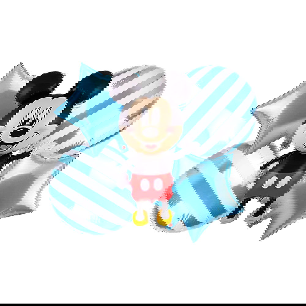 5 Pcs Full Body Mickey Mouse Foil Balloons Set - Ardor UAE