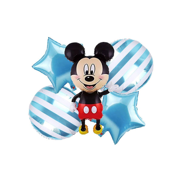 5 Pcs Full Body Mickey Mouse Foil Balloons Set - Ardor UAE
