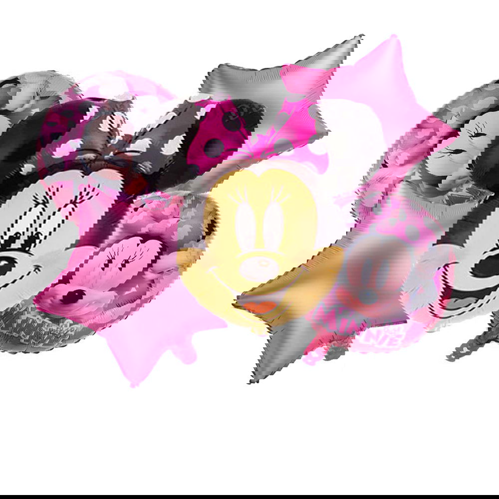 5 Pcs Minnie Mouse Foil Balloons Set - Ardor UAE