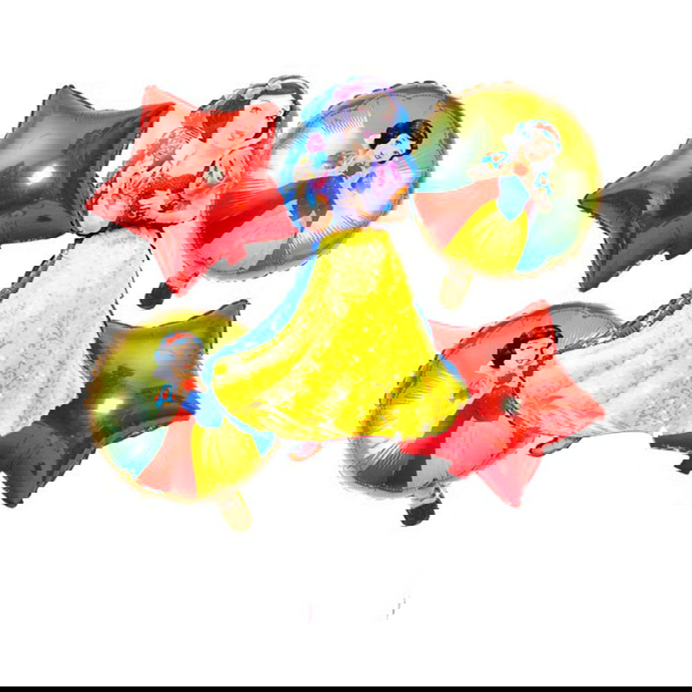 5 Pcs Snow White Foil Balloon Set - Ardor UAE