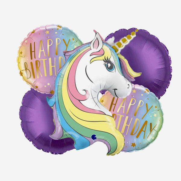 5 Pcs Unicorn Foil Balloon Set - Ardor UAE