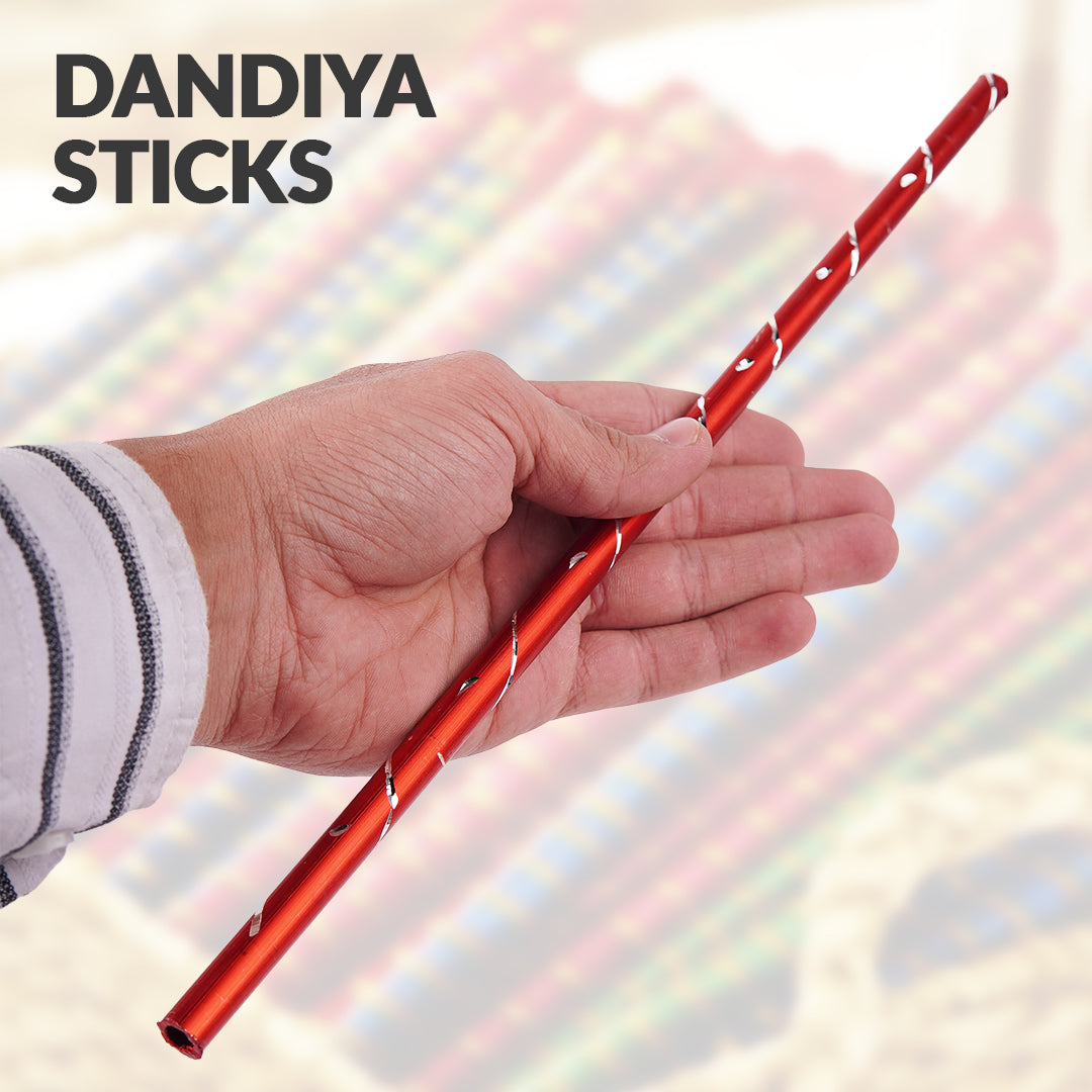 Dandiya Sticks Metal,Dandiya For Maiyu,Mendhi, Dholki Night - Ardor