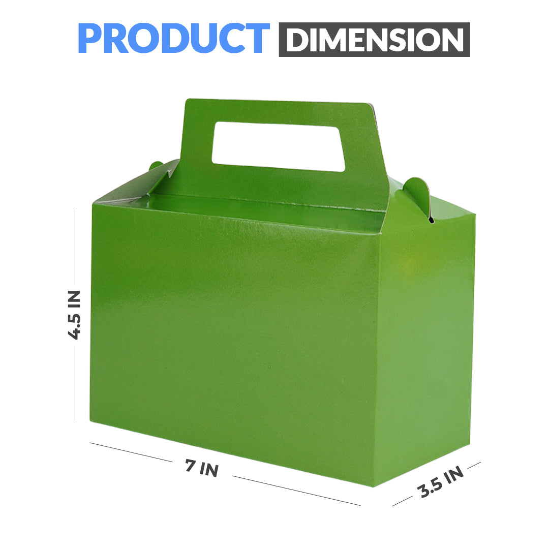 Pack of 10 - Green Color Goodie Boxes - Wedding, Party & Gift Packaging – Ardor UAE