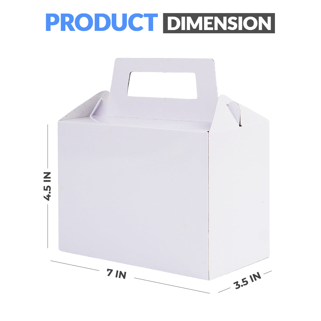 Pack of 10 - White Color Goodie Boxes - Wedding, Party & Gift Packaging – Ardor UAE