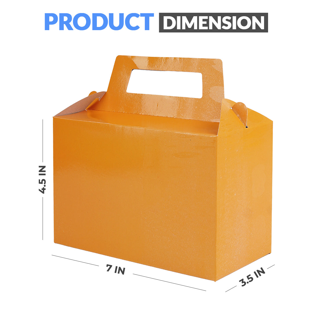 Pack of 10 - Mustard Color Goodie Boxes - Wedding, Party & Gift Packaging – Ardor UAE