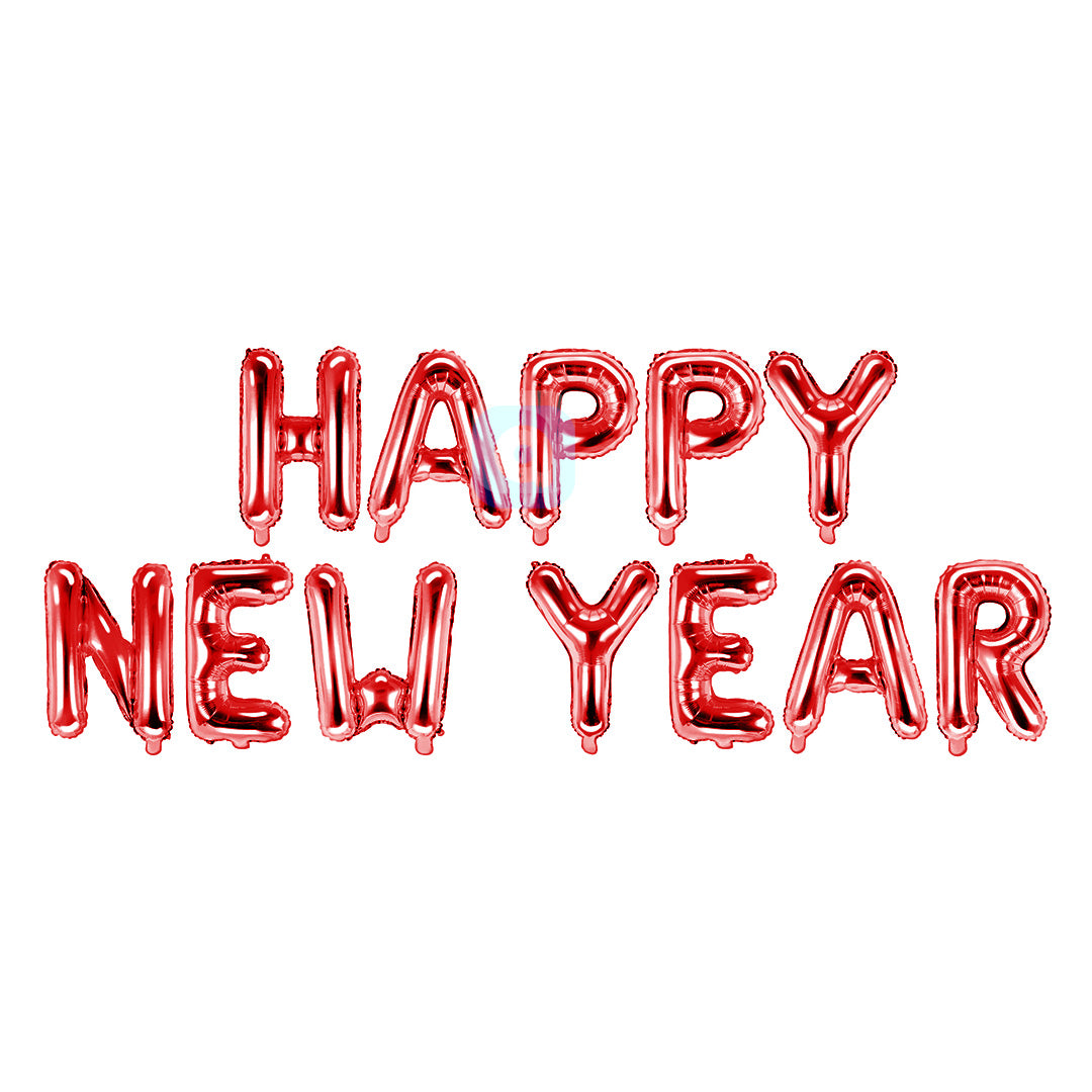 HAPPY NEW YEAR 2026 Foil Balloon Set