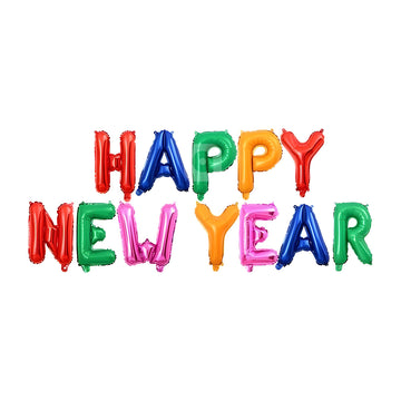 HAPPY NEW YEAR 2026 Foil Balloon Set