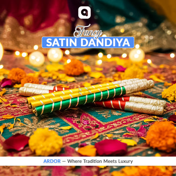 Satin Fancy Dandiya Sticks for wedding,Dholki - Ardor UAE