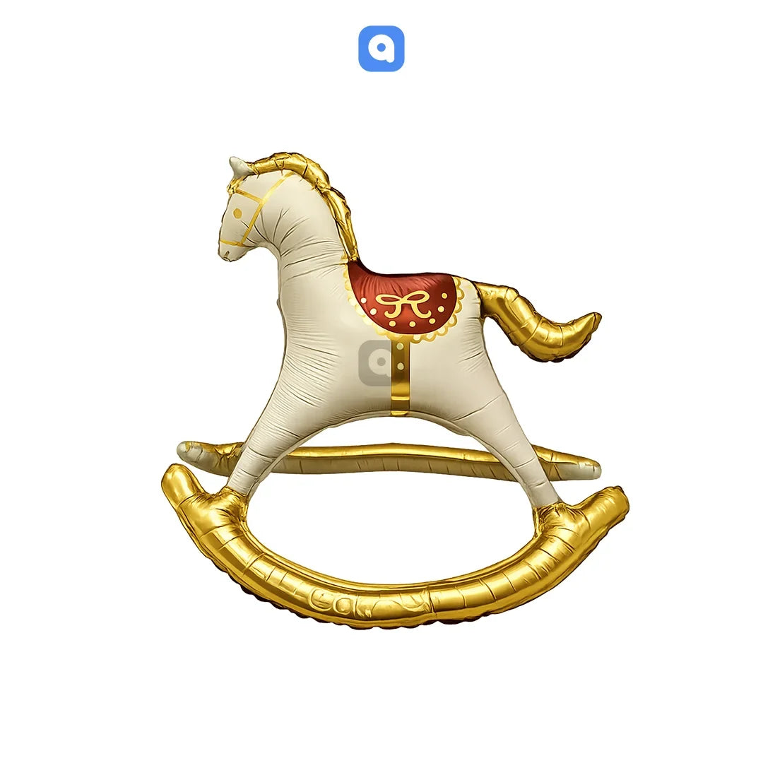 Horse Cart Foil Balloon