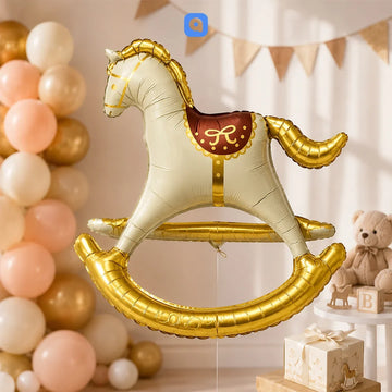 Horse Cart Foil Balloon