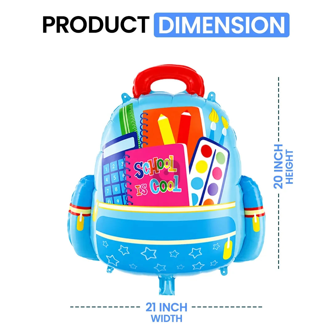 School Bag Foil Balloon