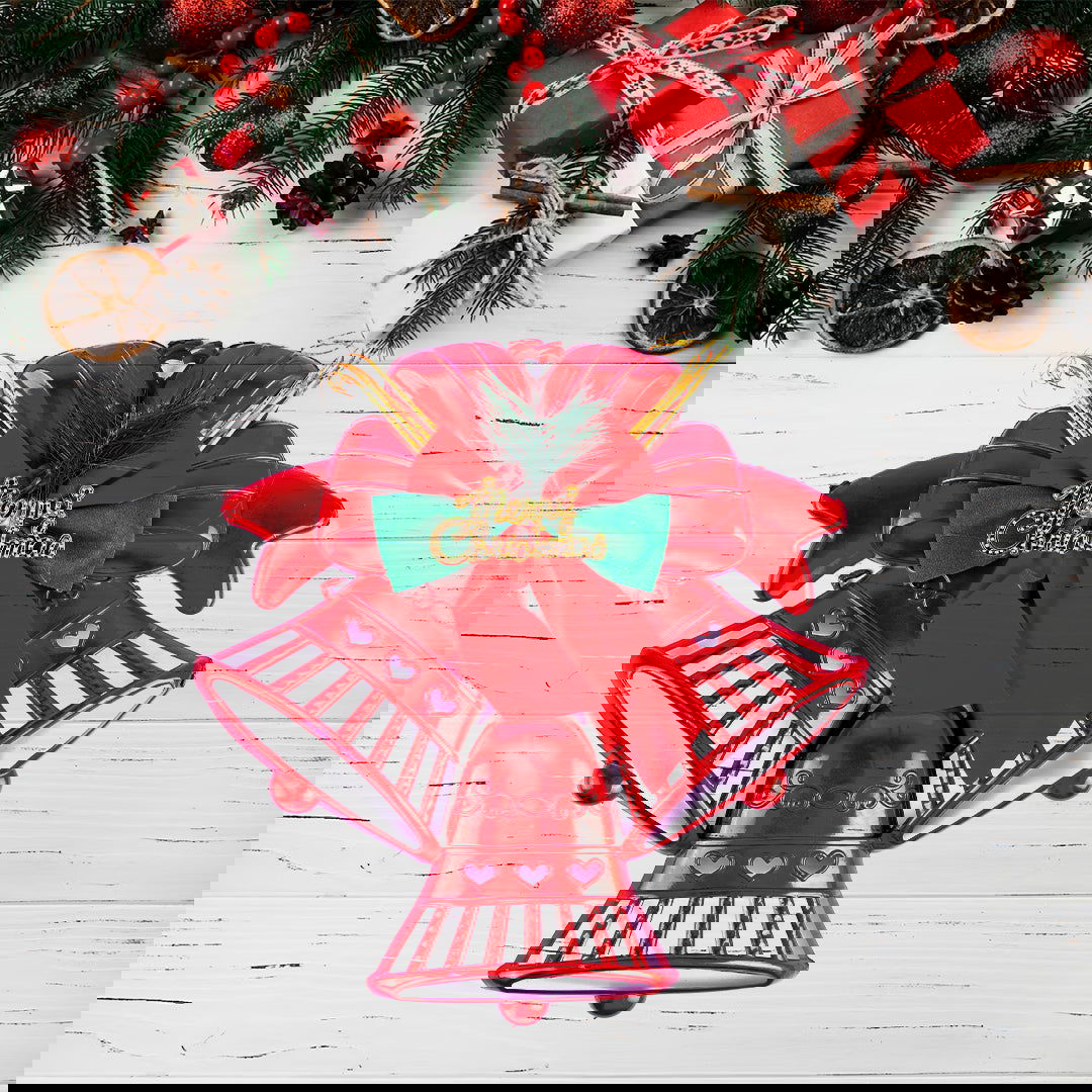 Artificial Hanging Christmas Bell 1 Pcs for Christmas Party decor