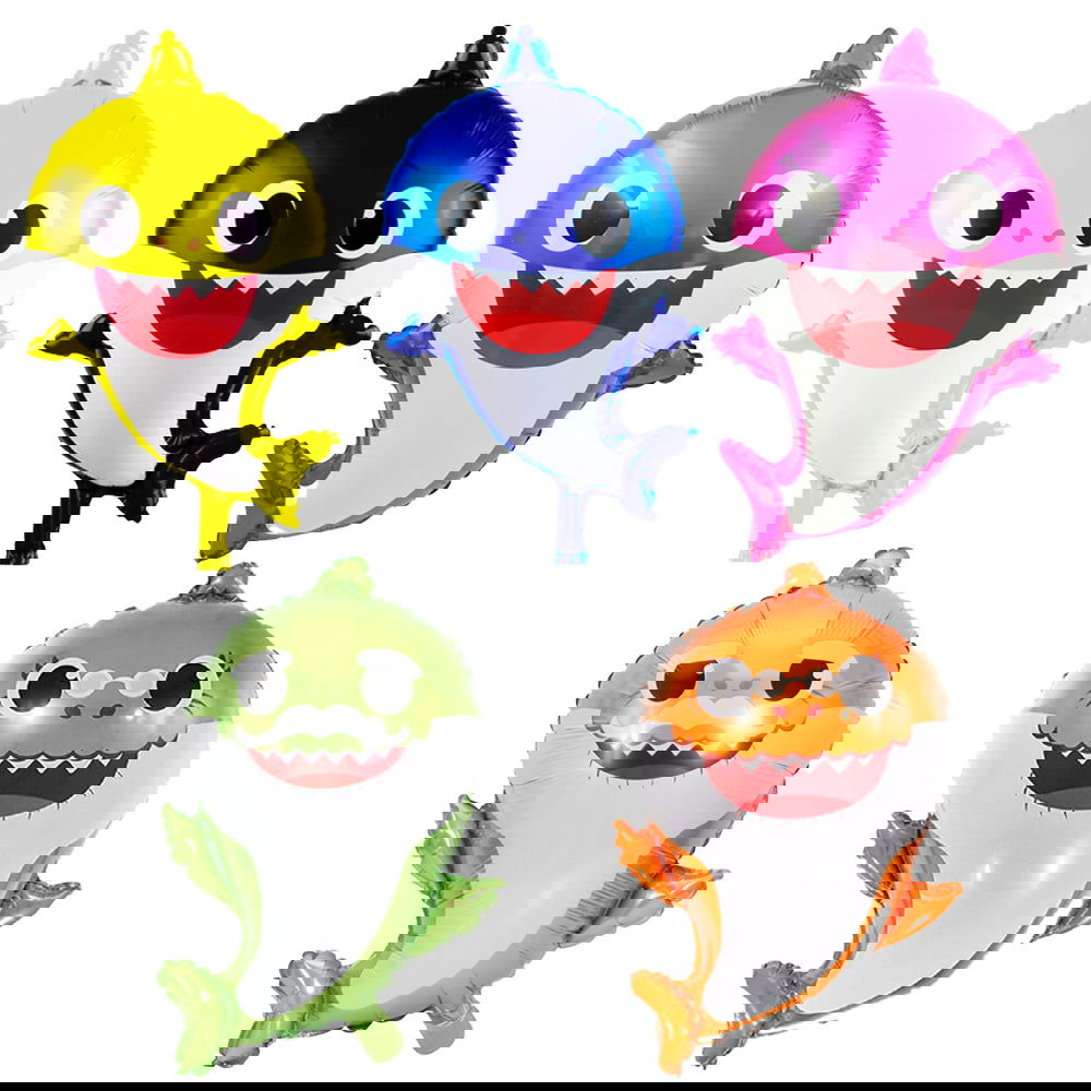 Baby Shark 5 Pcs Foil Balloons Set - Ardor UAE