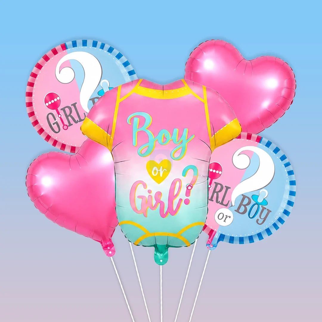 Boy or Girl Foil Balloon Set