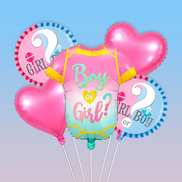 Boy or Girl Foil Balloon Set