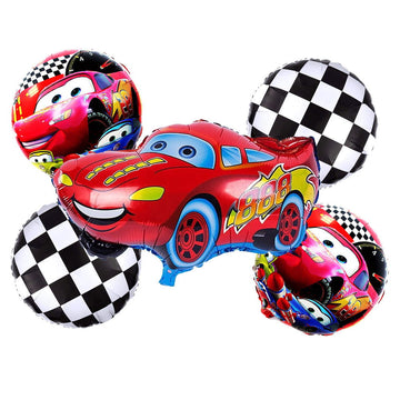 Cars 5 Pcs Foil Balloons Set - Ardor UAE