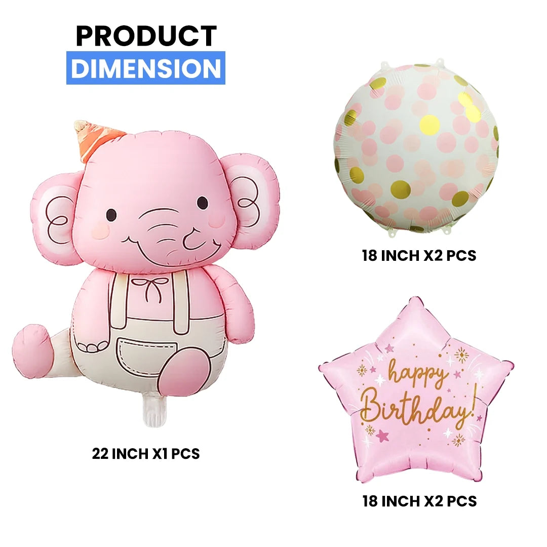 Elephant Foil Balloon Set