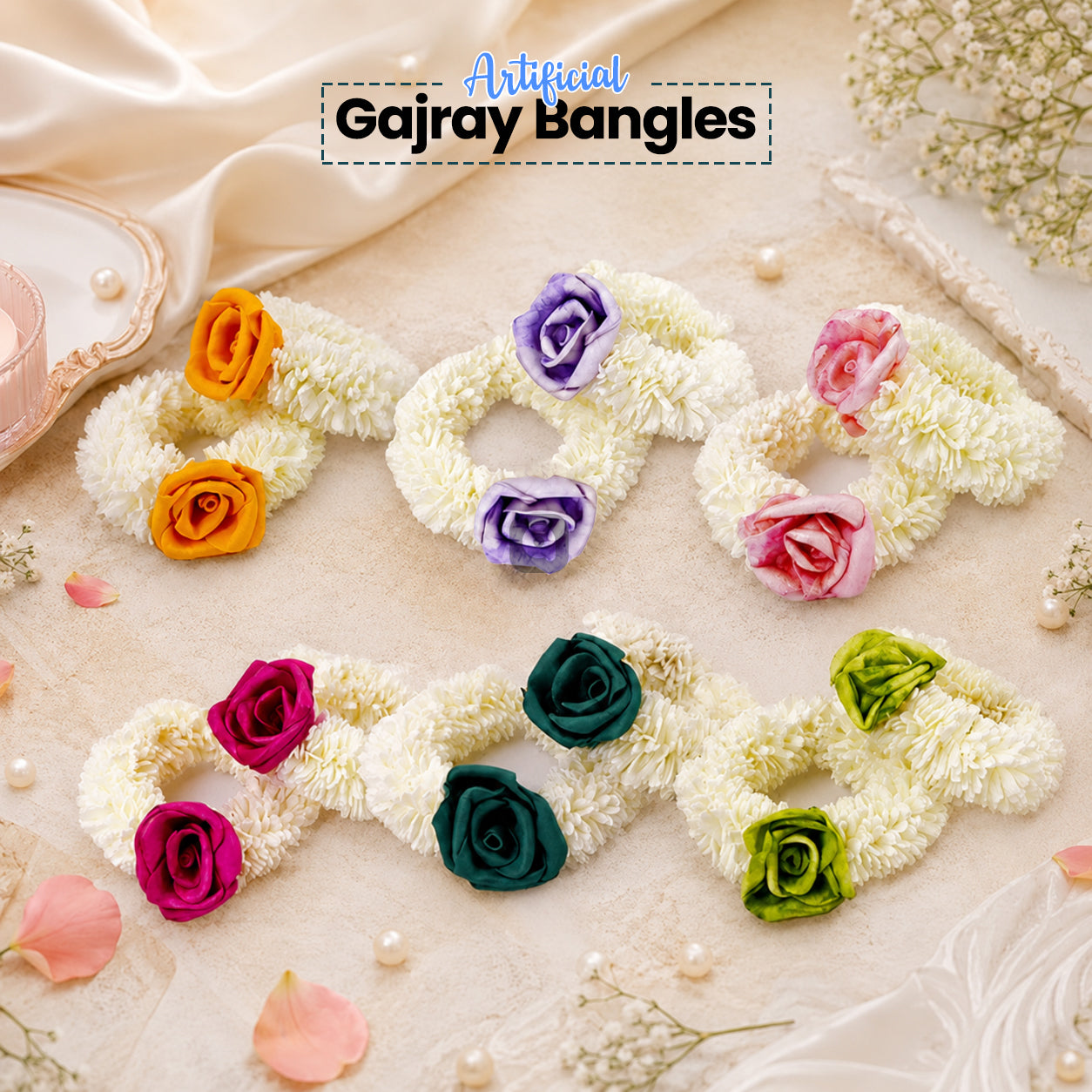 Artificial Hand Gajra Bangles Kangan Bangles