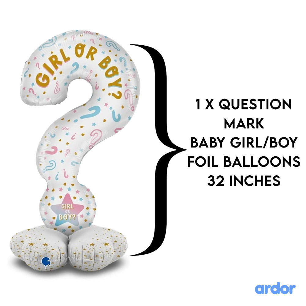 Gender Reveal Foil Balloon 5 Pcs Set - Ardor UAE