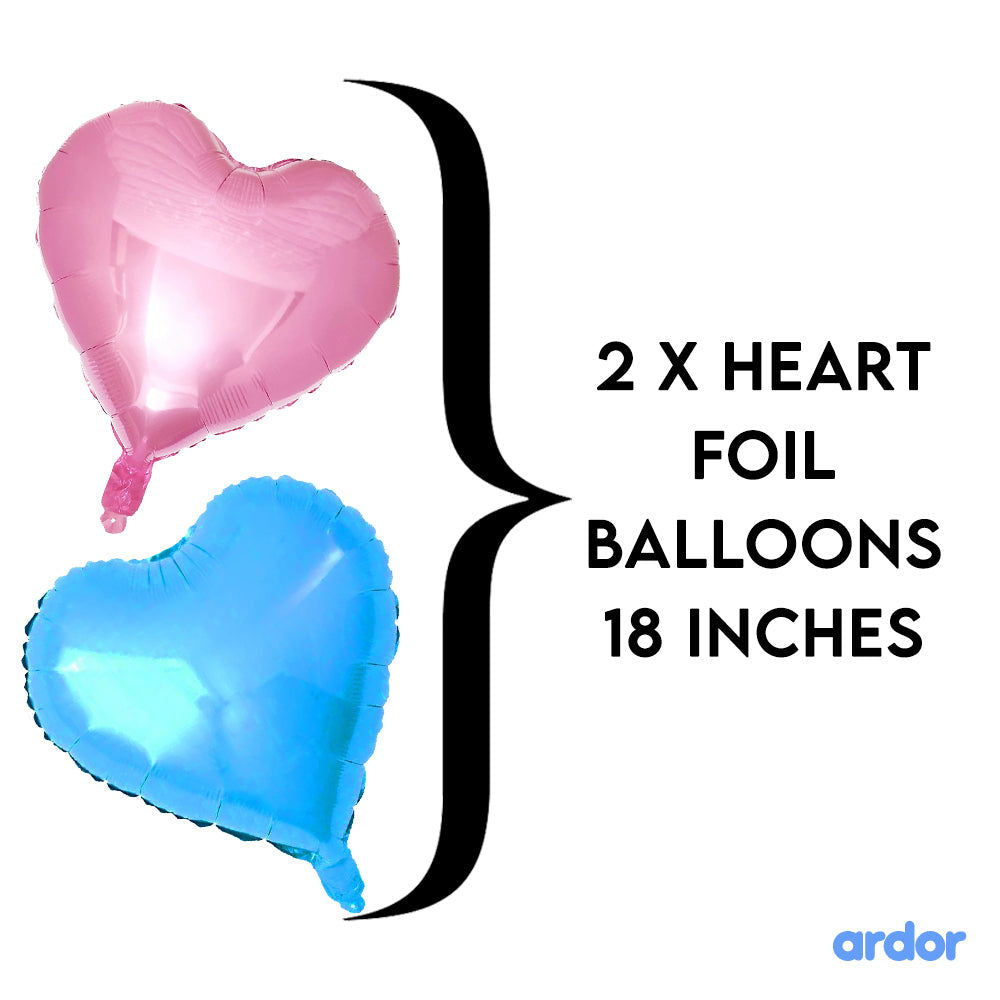Gender Reveal Foil Balloon 5 Pcs Set - Ardor UAE