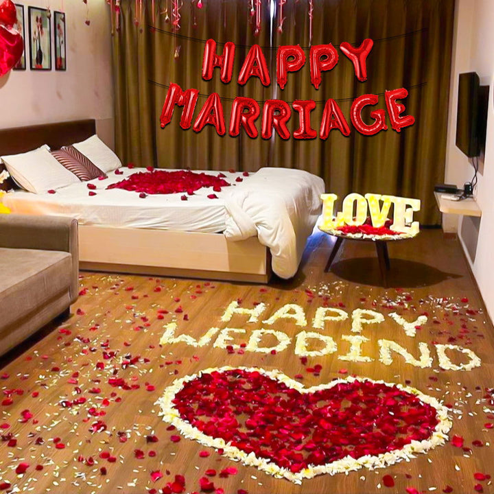 Happy Marriage Foil Balloon 13 Pcs Set - Ardor