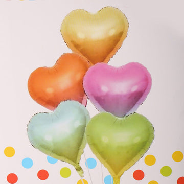 Heart Foil Balloons 5 Pcs Set - Ardor UAE
