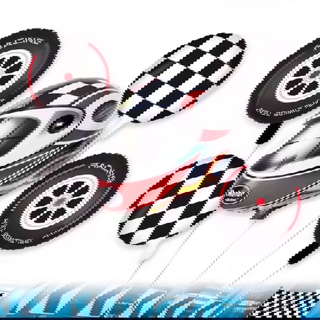 Helmet Tire Foil Balloons 5 Pcs Set - Ardor UAE