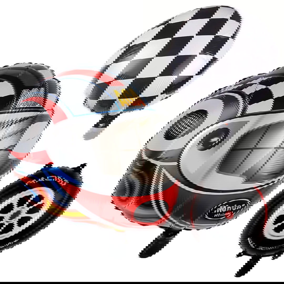 Helmet Tire Foil Balloons 5 Pcs Set - Ardor UAE