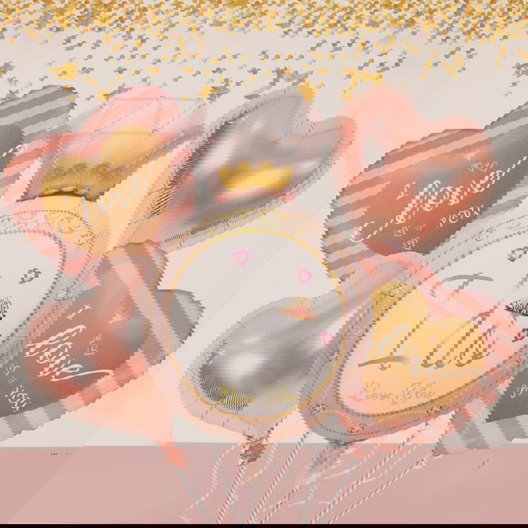 I Do Ring Foil Balloons 5 Pcs Set - Ardor UAE