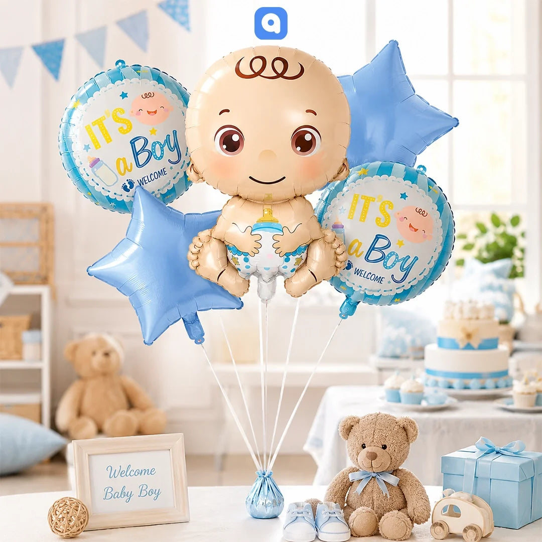 Its a Boy Foil Balloon Set