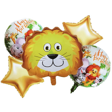 Loin Foil Balloons 5 Pcs Set - Ardor UAE