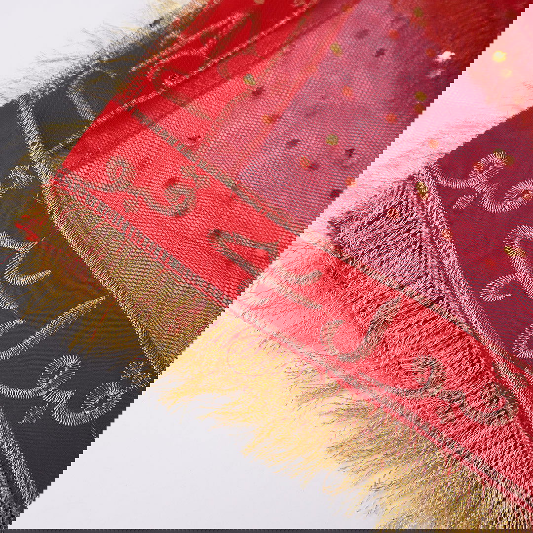 Nikah Dupatta | Bridal Net Fancy Dupatta with Lace for Girls & Women | Qubool Hai - Ardor