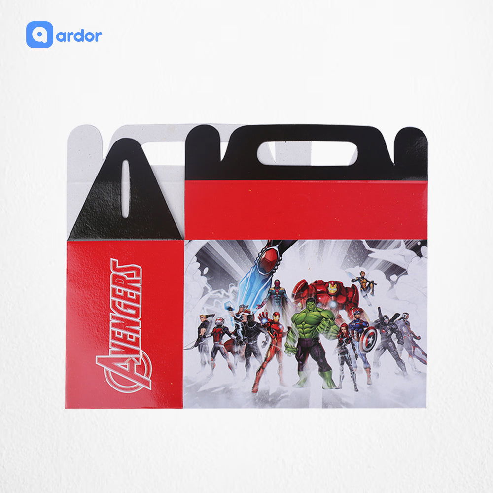 Pack of 10 Avangers Theme Goodie Boxes