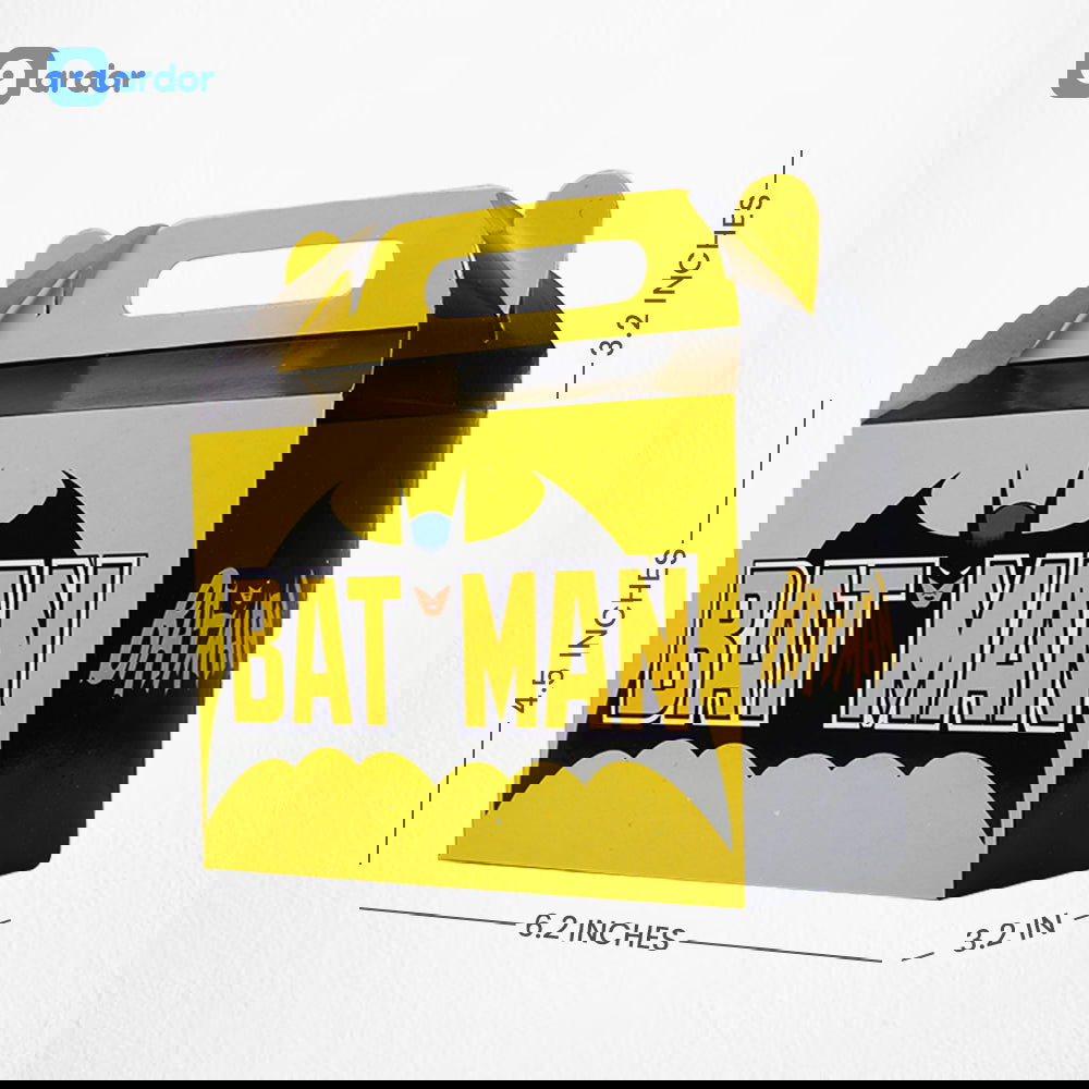 Pack of 10 Bat Man Theme Goodie Boxes