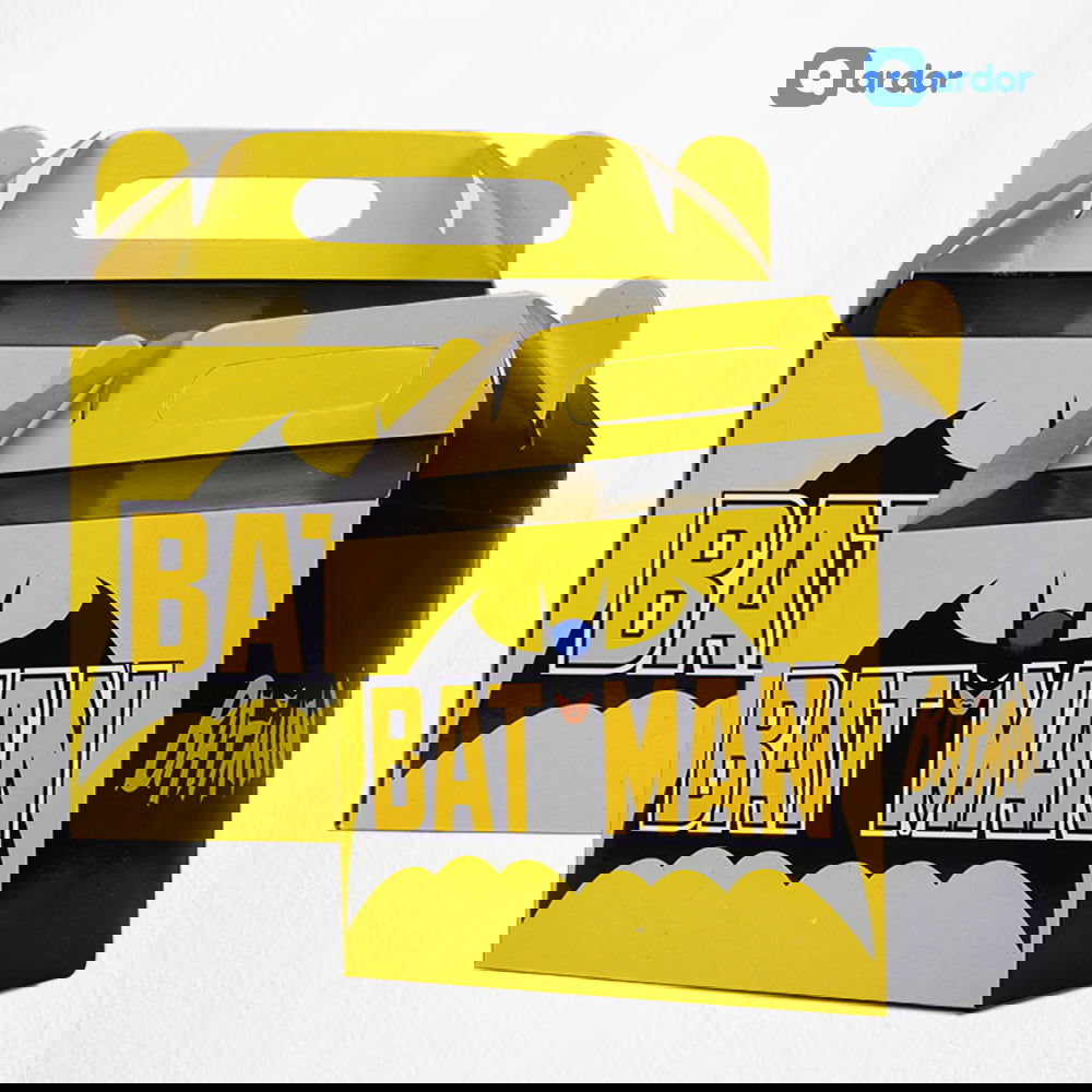 Pack of 10 Bat Man Theme Goodie Boxes