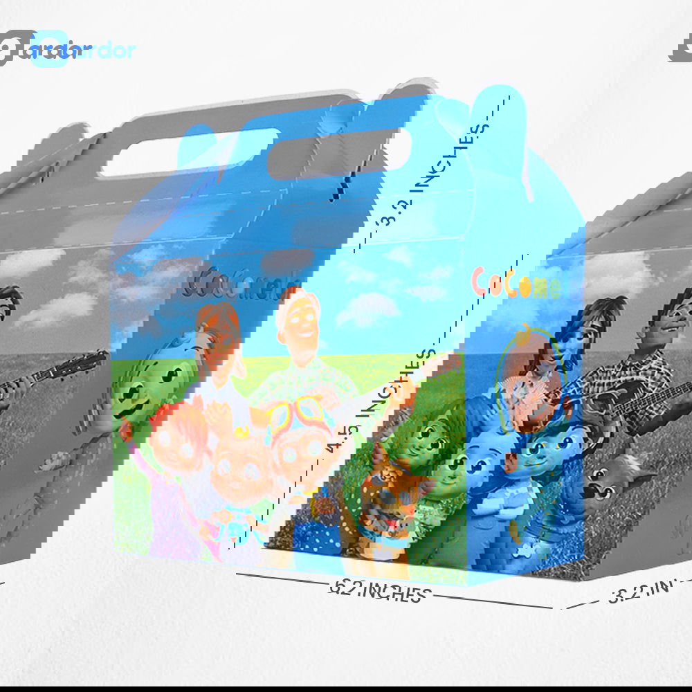 Pack of 10 Cocomelon Theme Goodie Boxes