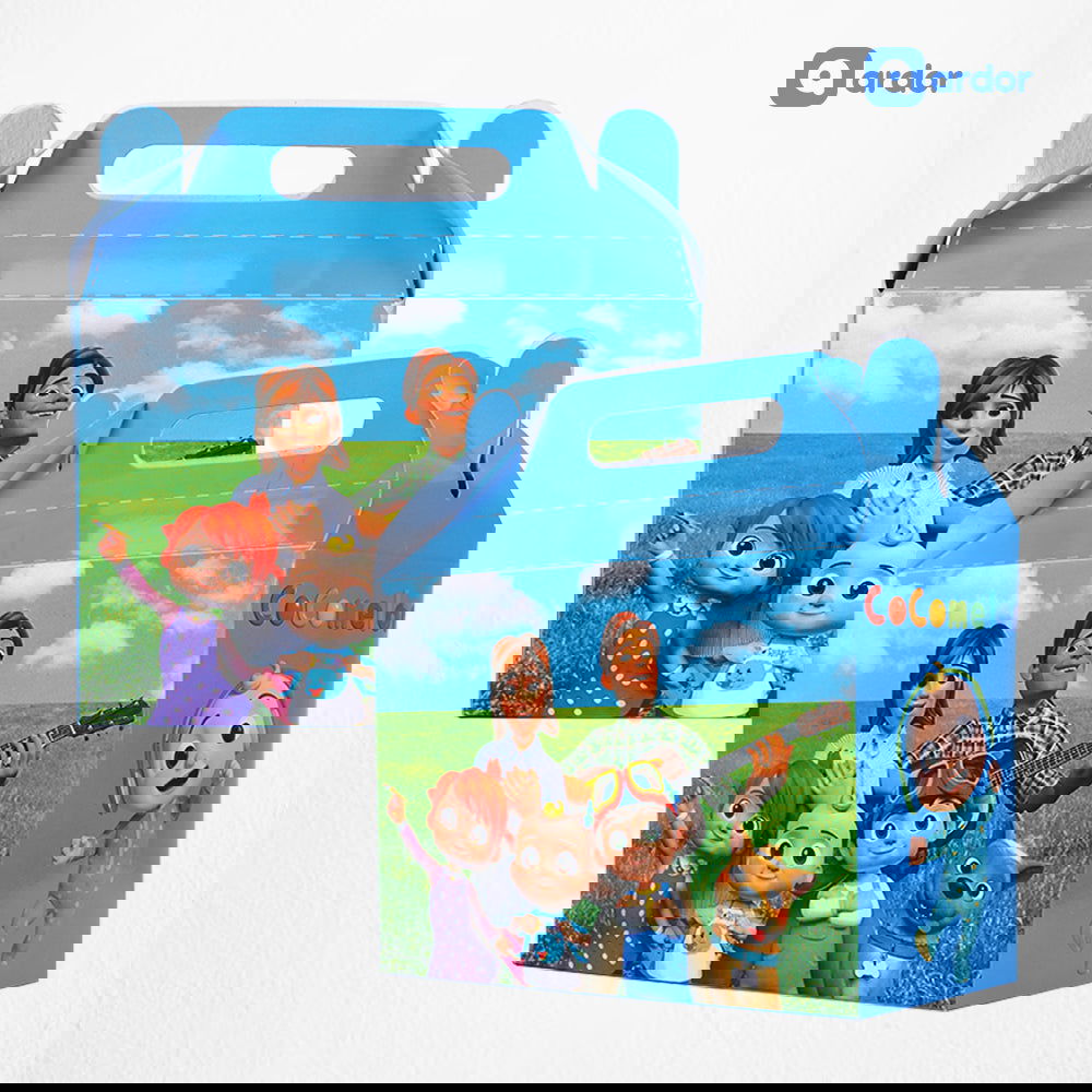 Pack of 10 Cocomelon Theme Goodie Boxes