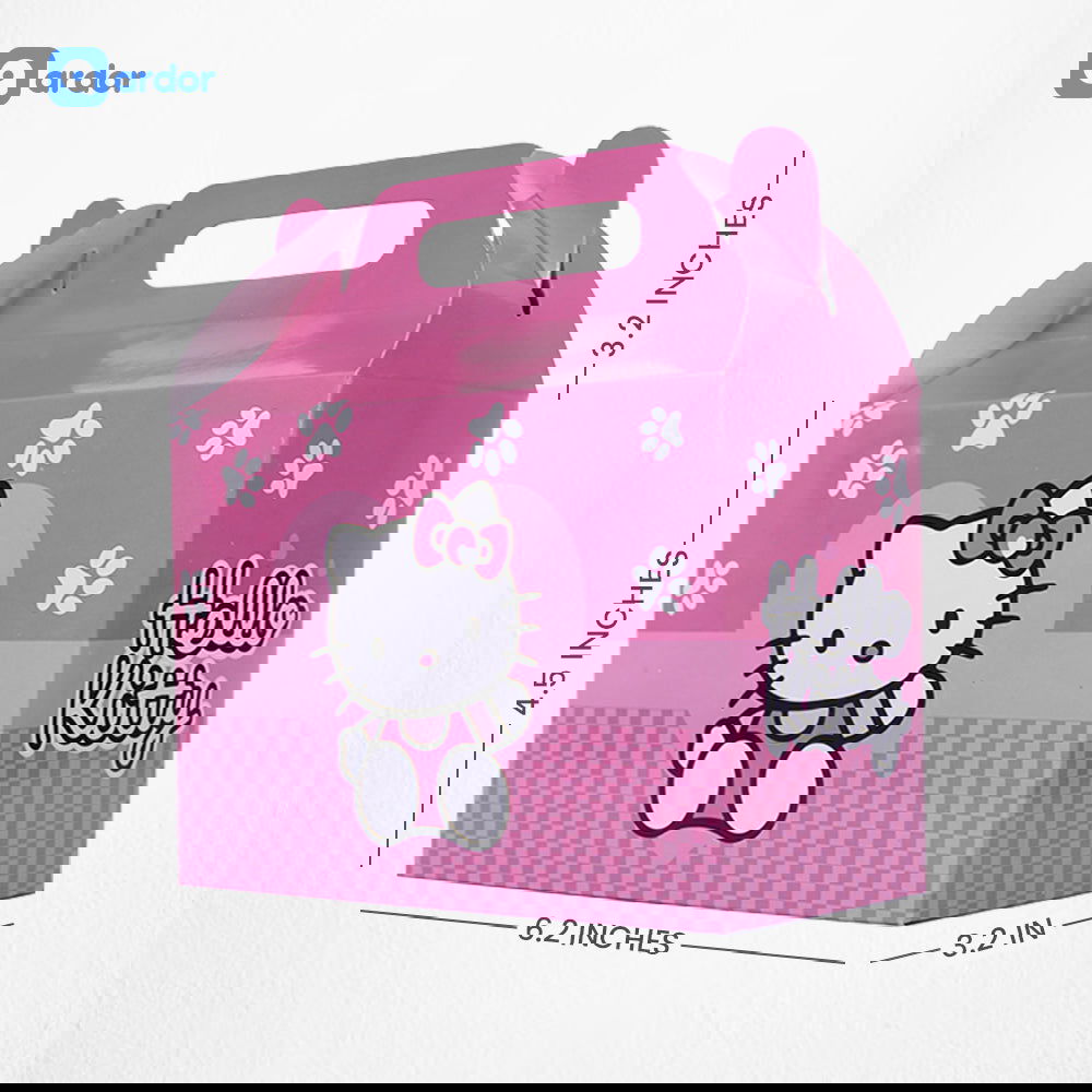 Pack of 10 Hello Kitty Theme Goodie Boxes