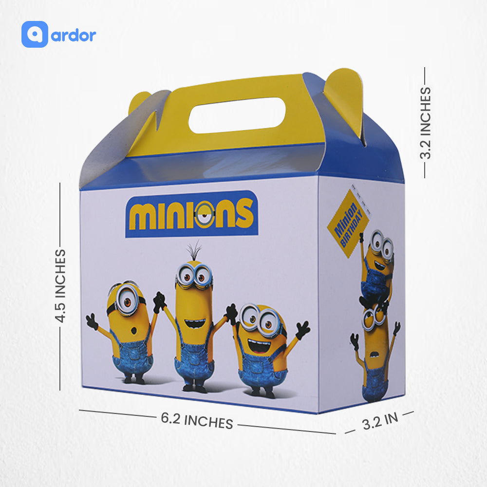 Pack of 10 Minions Theme Goodie Boxes