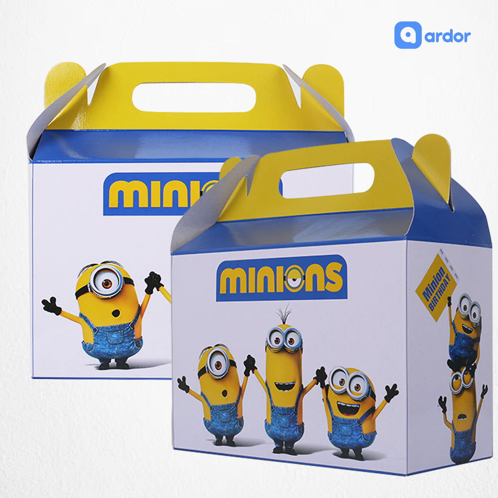 Pack of 10 Minions Theme Goodie Boxes