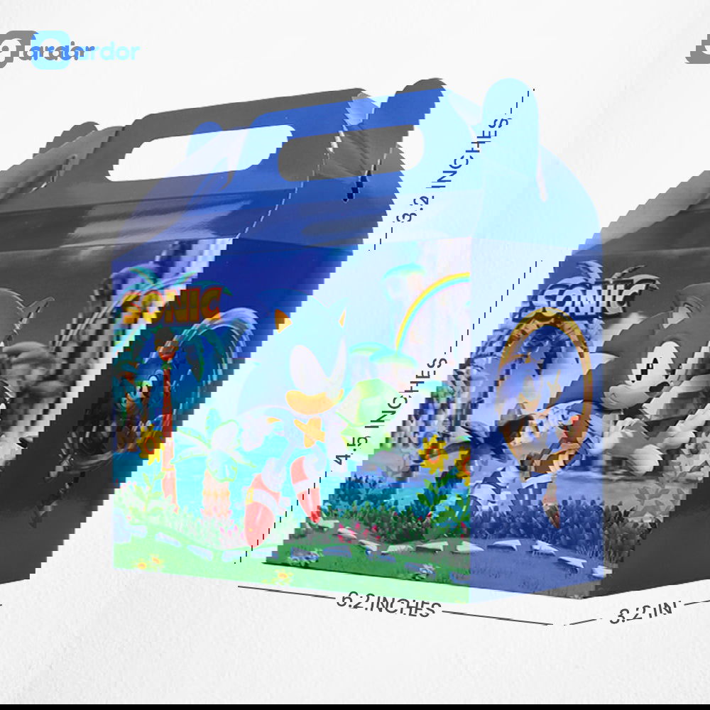 Pack of 10 Sonic Theme Goodie Boxes