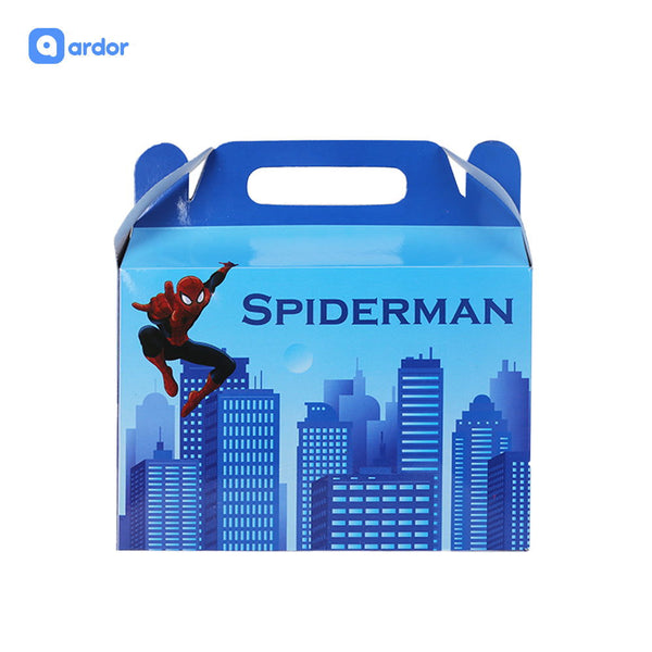 Pack of 10 Spider Man Theme Goodie Boxes