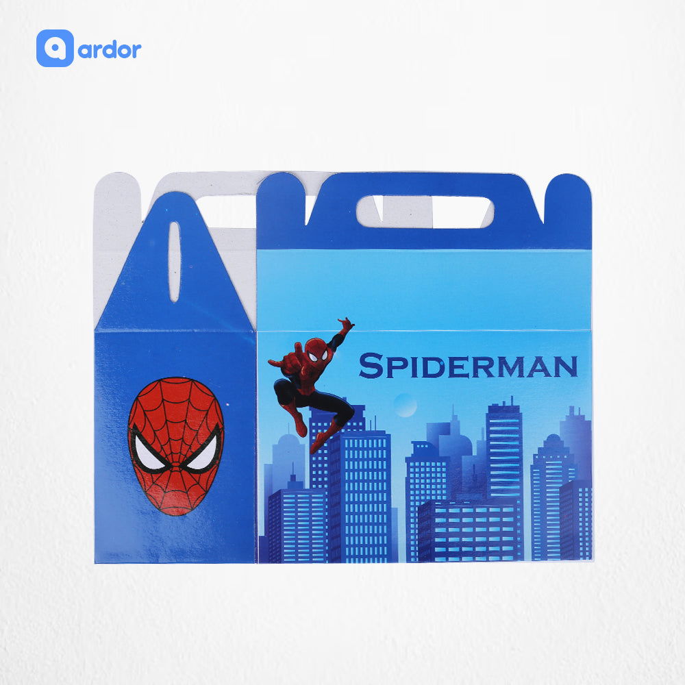 Pack of 10 Spider Man Theme Goodie Boxes