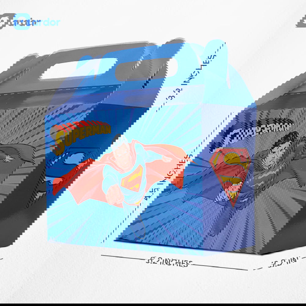 Pack of 10 Super Man Theme Goodie Boxes